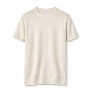 Threadbare Cream Knit‎ Short Sleeve Sweater Men's M